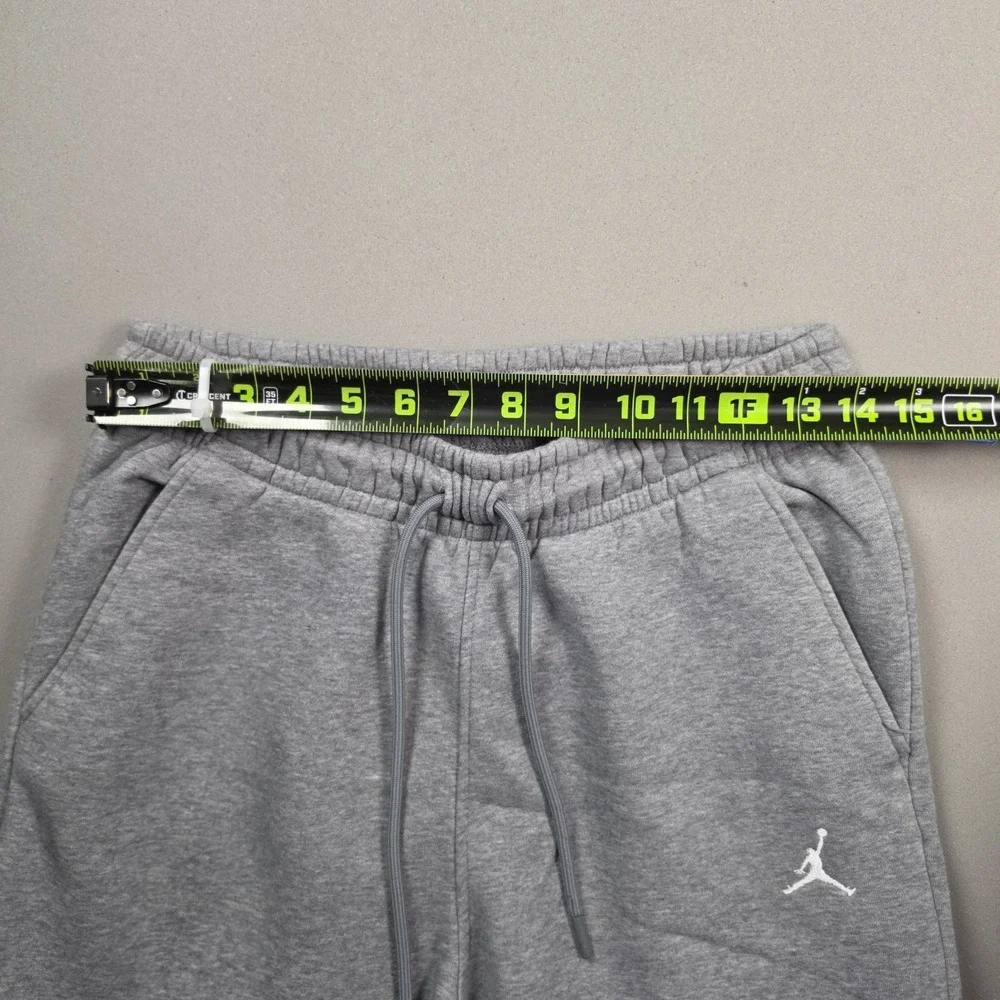Jordan Essentials Fleece Pants Mens Small Carbon Heather Grey Jumpman Joggers